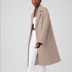 Never worn ALO VIP Blazer Trench in Taupe - S